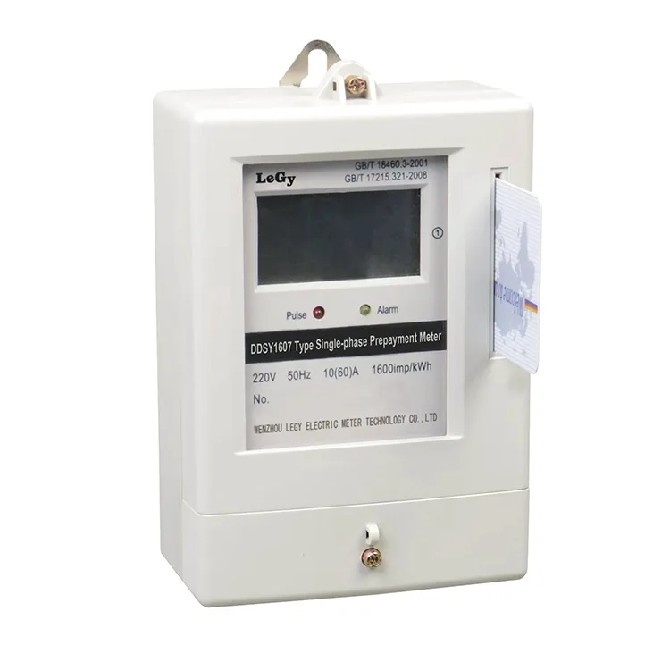 Đồng hồ đo năng lượng trả trước thẻ IC một pha