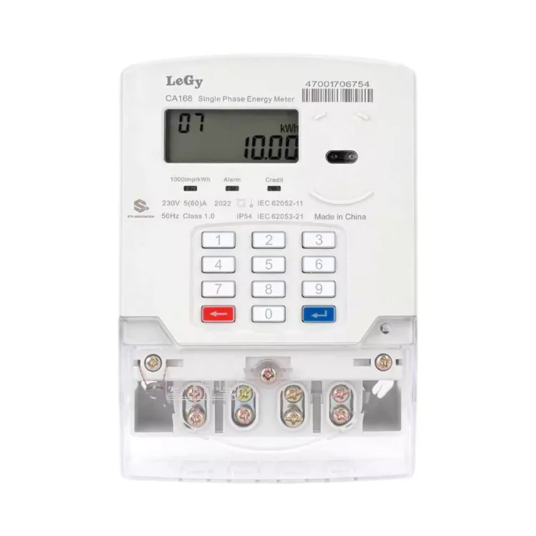 Máy đo năng lượng trả trước bàn phím một pha