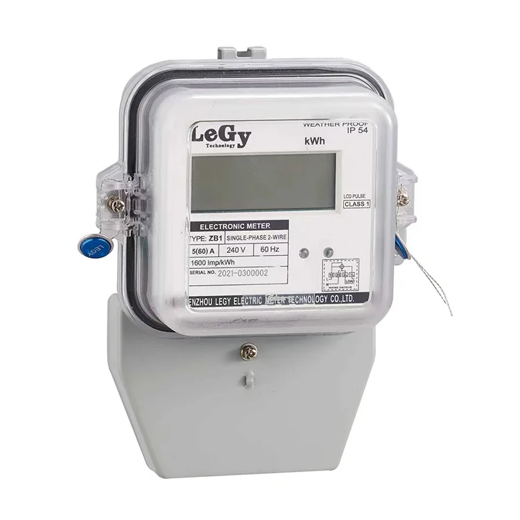 Màn hình LCD một pha Đồng hồ đo năng lượng thông minh đa chức năng